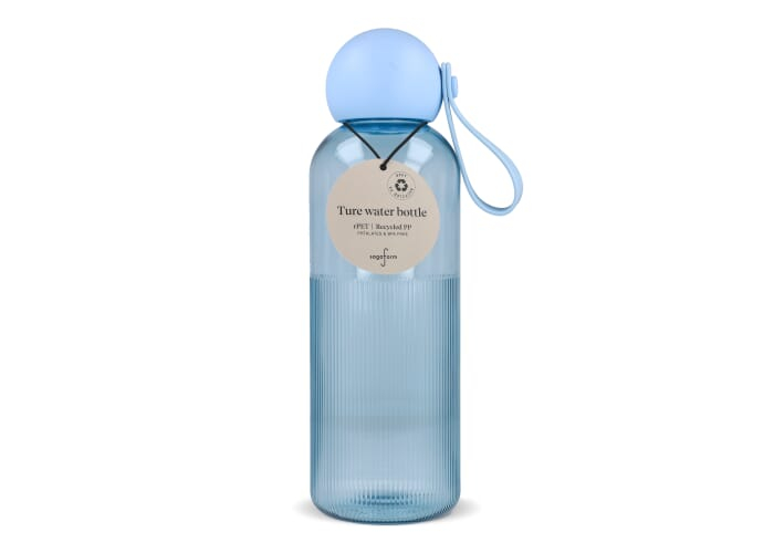 Bouteille personnalisée 600 ml Ture Sagaform Transparent Bleu clair